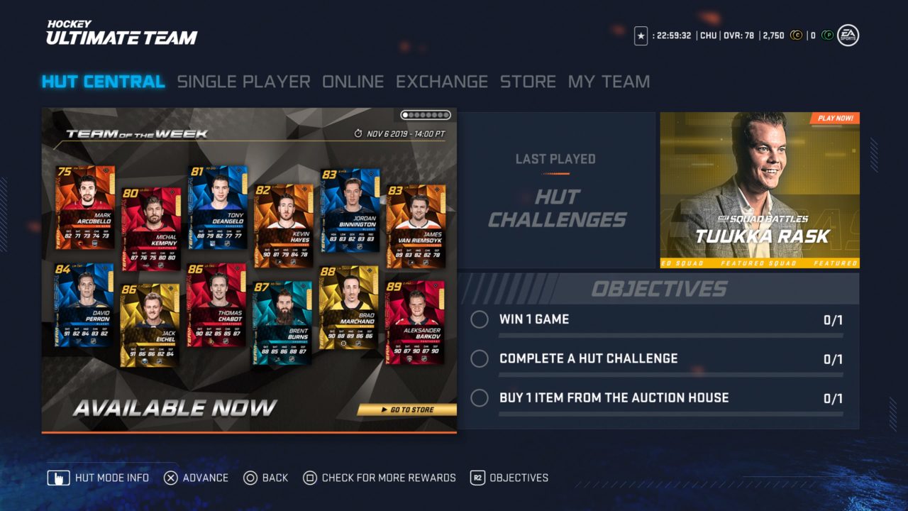 NHL 20 HUT