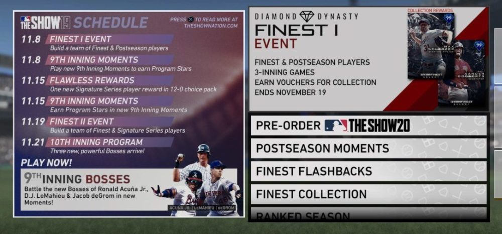 MLB The Show 20 Diamond Dynasty