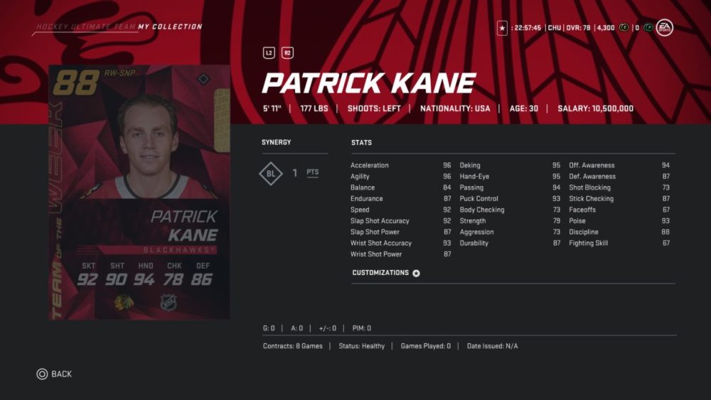 NHL 20 HUT