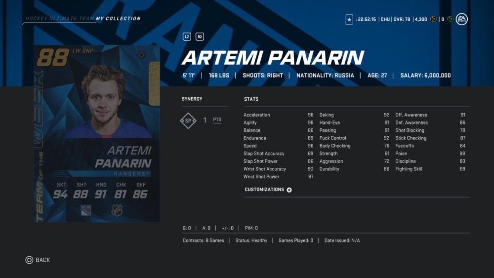 NHL 20 HUT