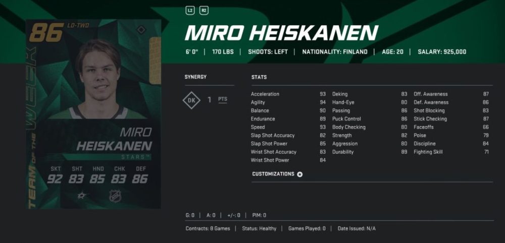 NHL 20 HUT