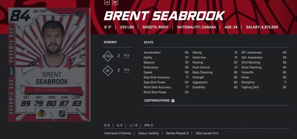 NHL 20 HUT