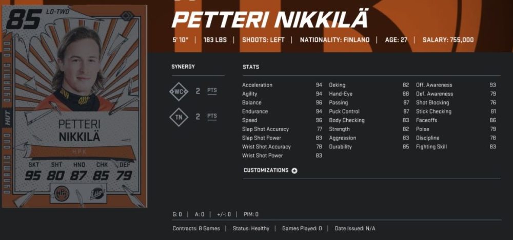 NHL 20 HUT