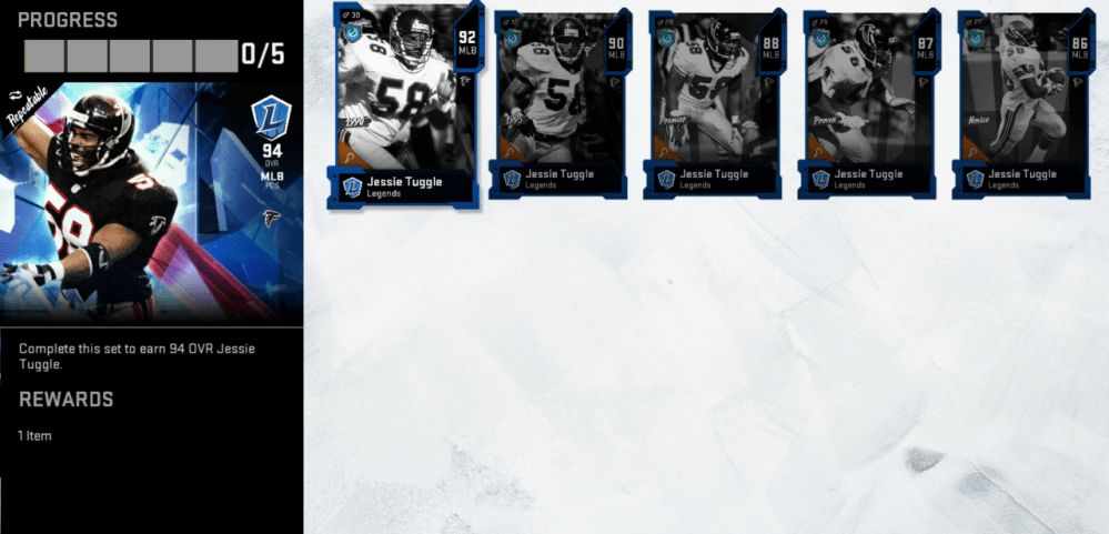 Madden 20 mut legend set