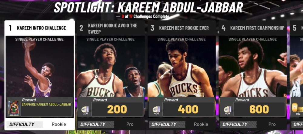 NBA 2K20 MyTeam KAJ challenges