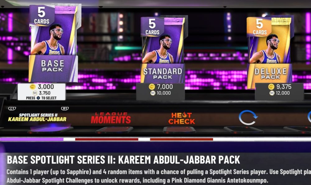 NBA 2K20 MyTeam KAJ packs