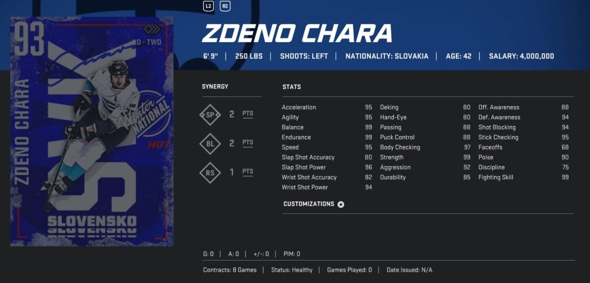 NHL 20 HUT