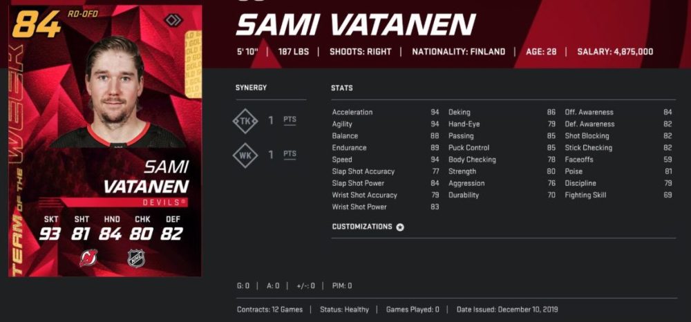 NHL 20 HUT