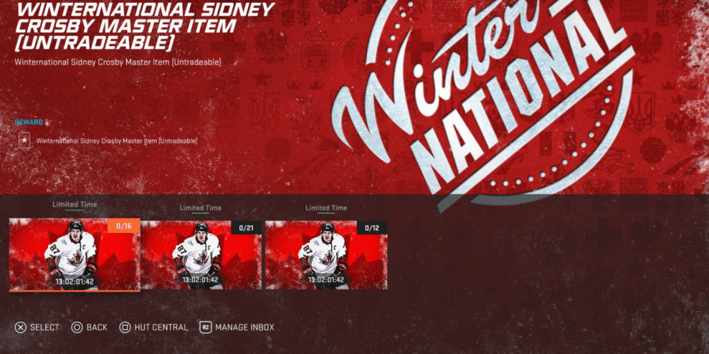 nhl 20 hut winternational set