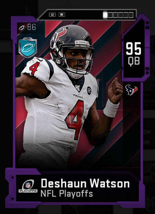 mut nfl playoffs promo deshaun watson hero