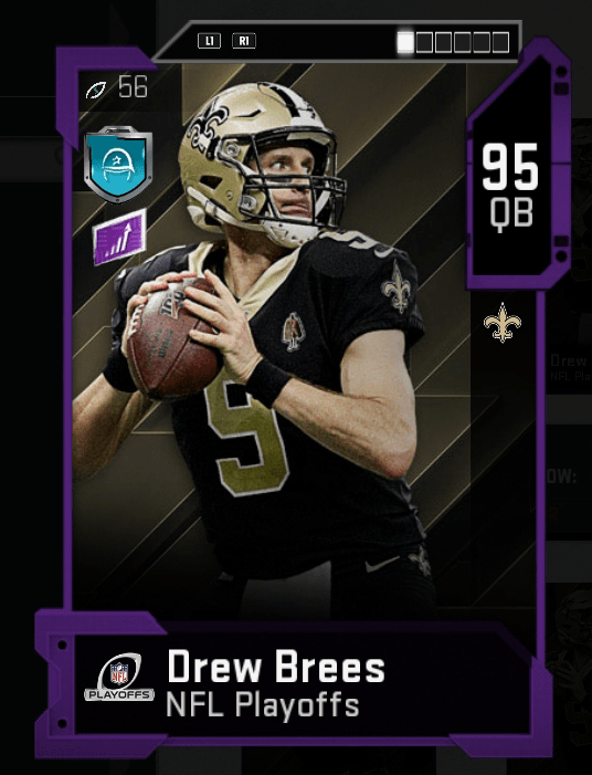 mut nfl playoffs promo drew brees hero