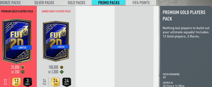 fifa 20 fut team of the year packs