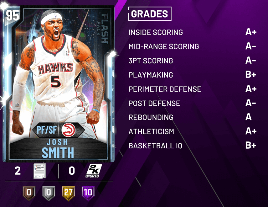 myteam flash pack 2 josh smith