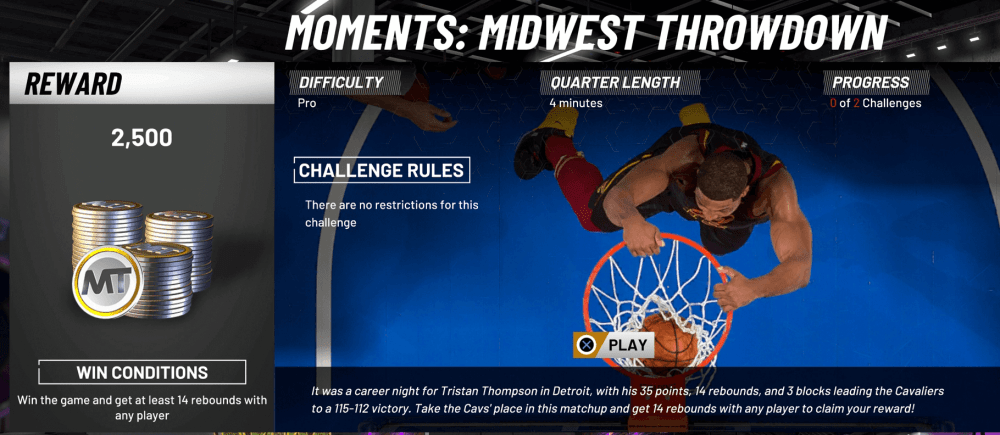 nba 2k20 myteam moments cle