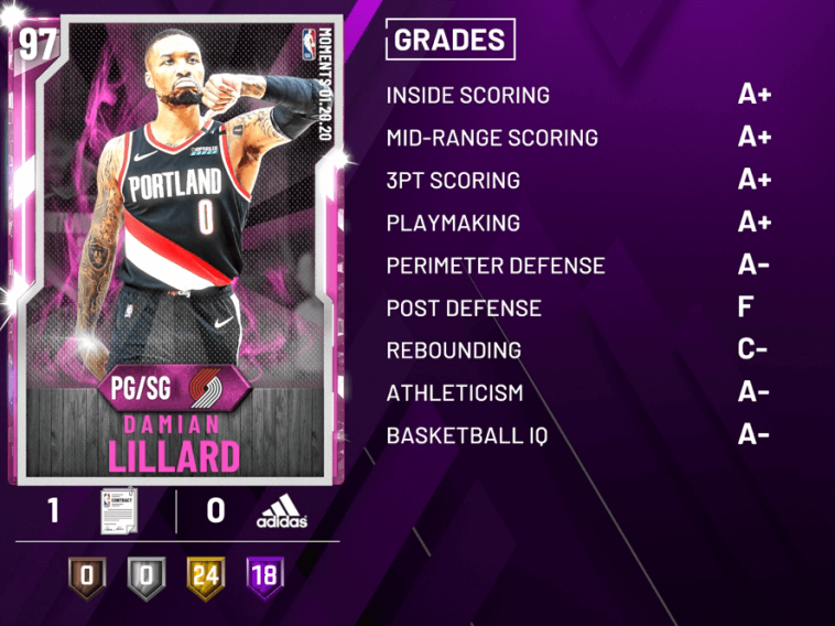 myteam moments damian lillard