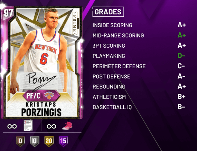 myteam prime series 2 porzingis