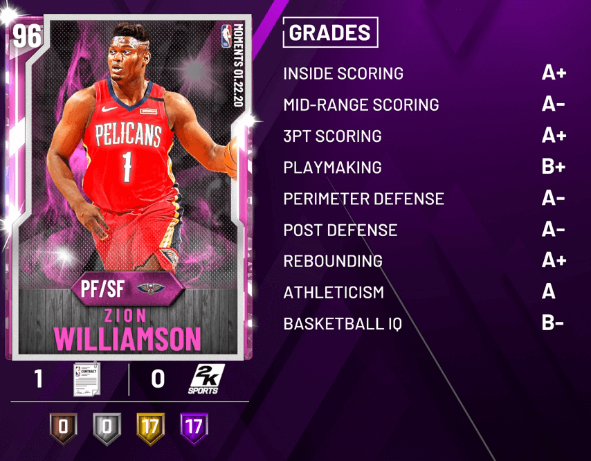 pink diamond zion williamson