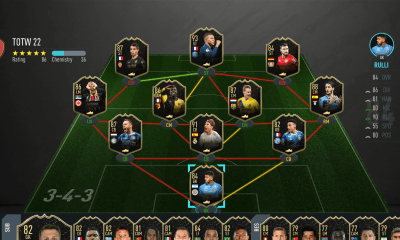 fut team of the team 22 starting 11