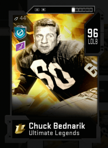 mut ultimate legends chuck bednarik