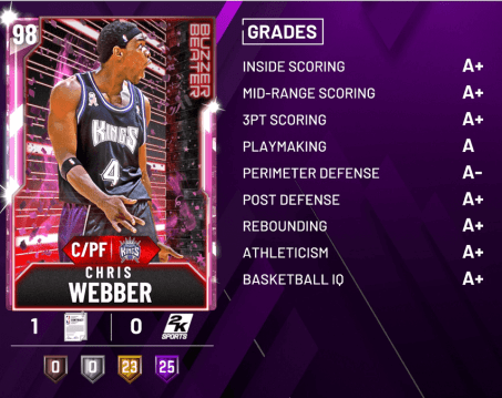 myteam buzzer beater chris webber