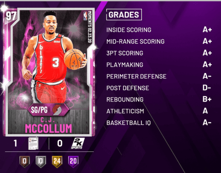 pink diamond c.j. mccollum