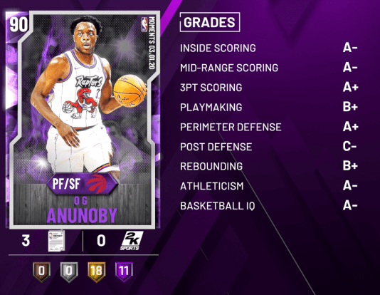 nba 2k20 moments og anunoby