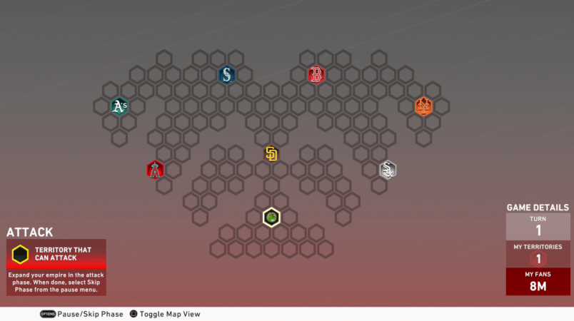 diamond dynasty second inning conquest map