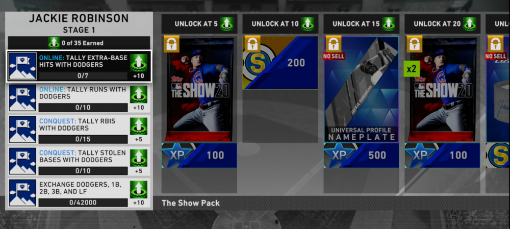 mlb the show 20 jackie robinson program rewards