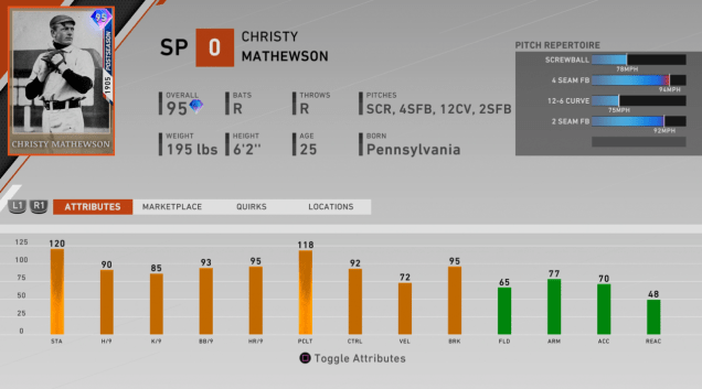 mlb the show 20 postseason christy mathewson