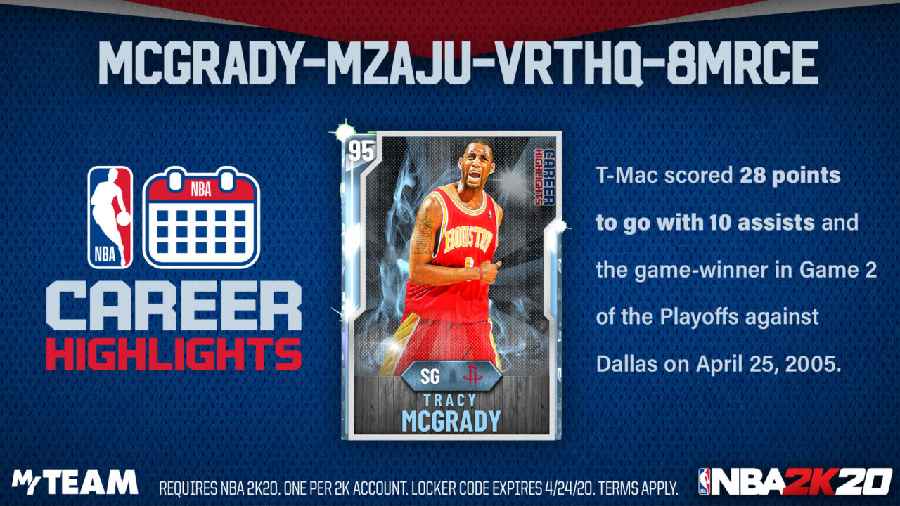 tracy mcgrady day in myteam