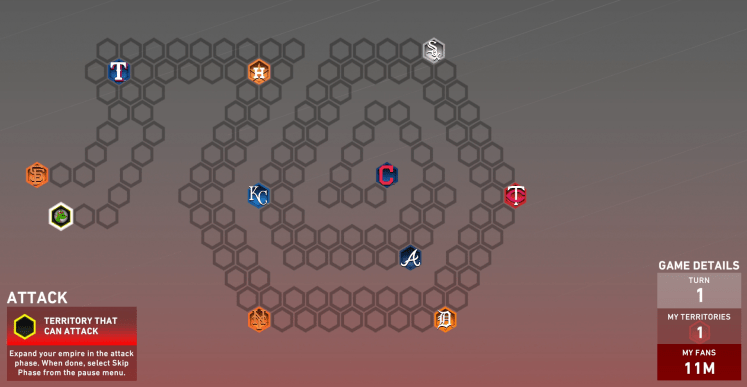 diamond dynasty third inning conquest map