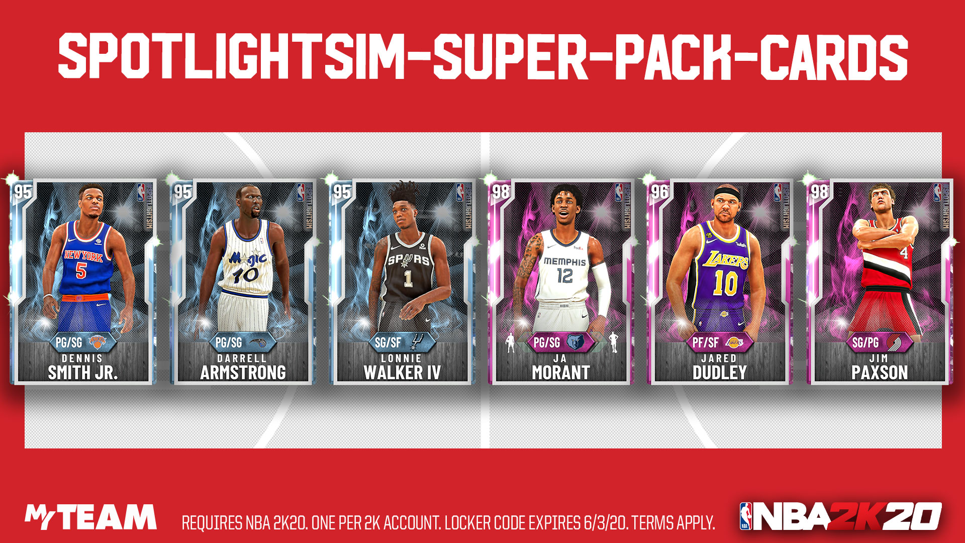 myteam locker code backlog