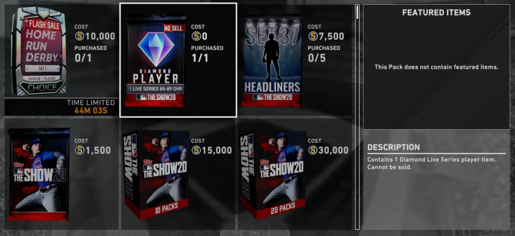 6th inning program free diamond pack