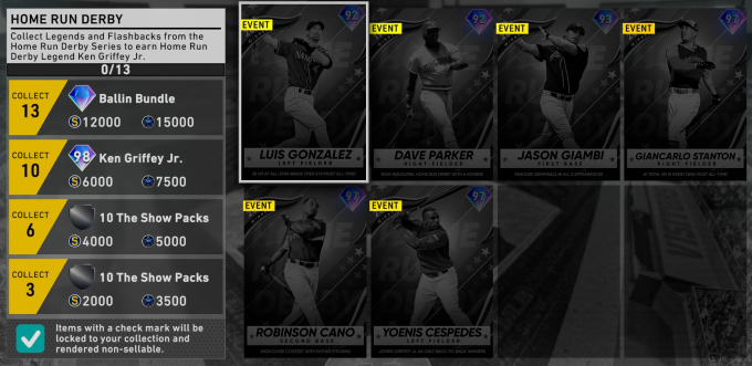 diamond dynasty home run derby collection