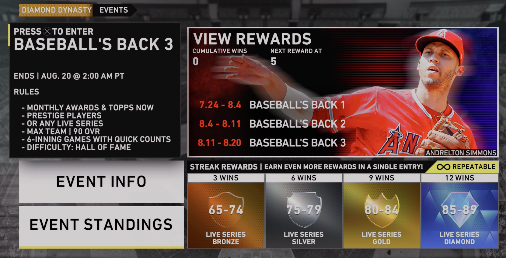 baseball's back event 3