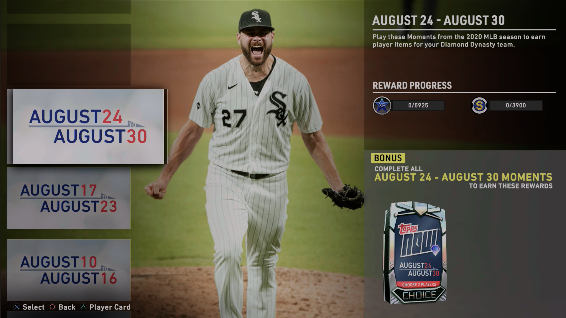 august 24-30 topps now moments