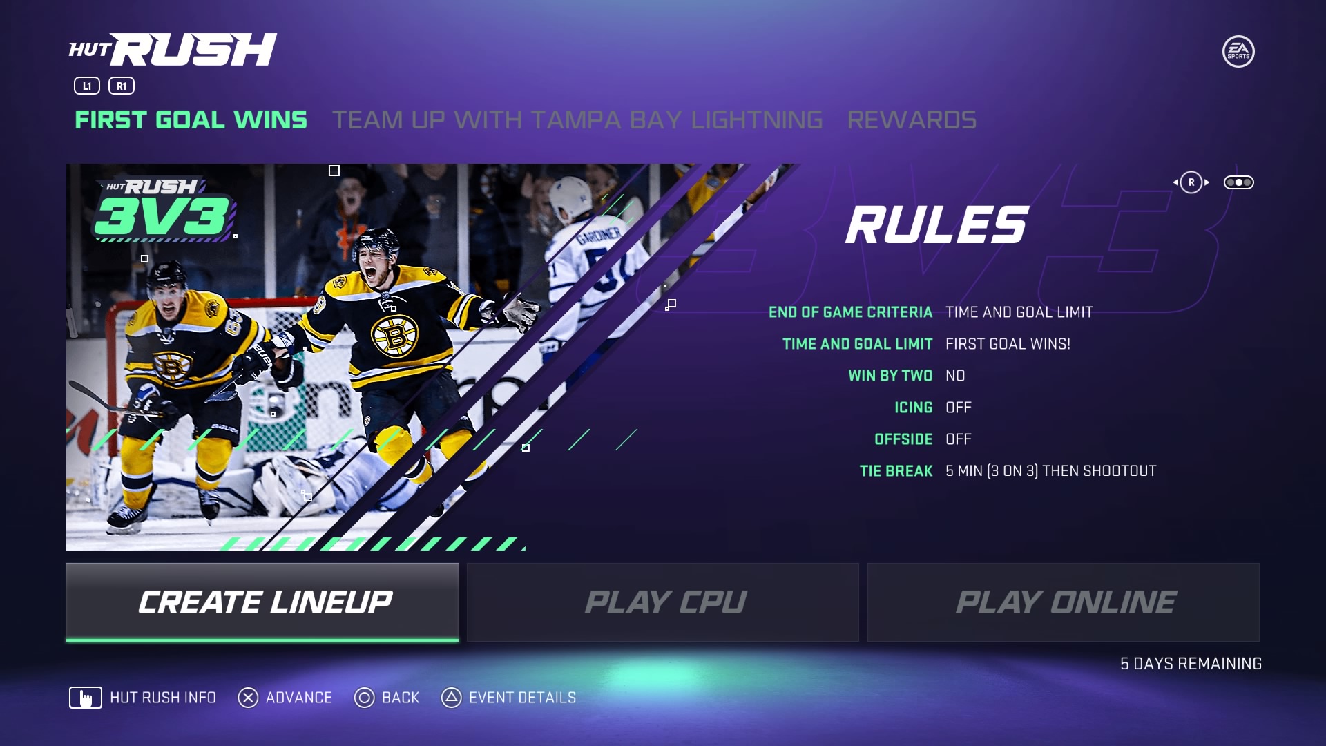 nhl 21 hut rush