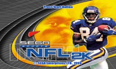 NFL 2K Intro Screen