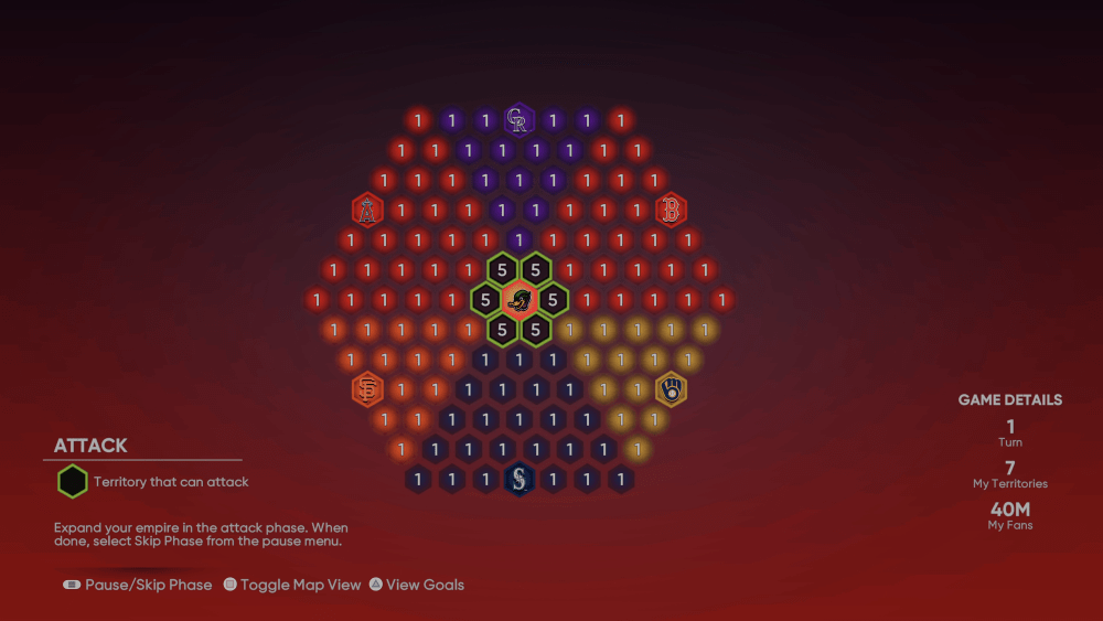 1st Inning Umbrella Conquest Map