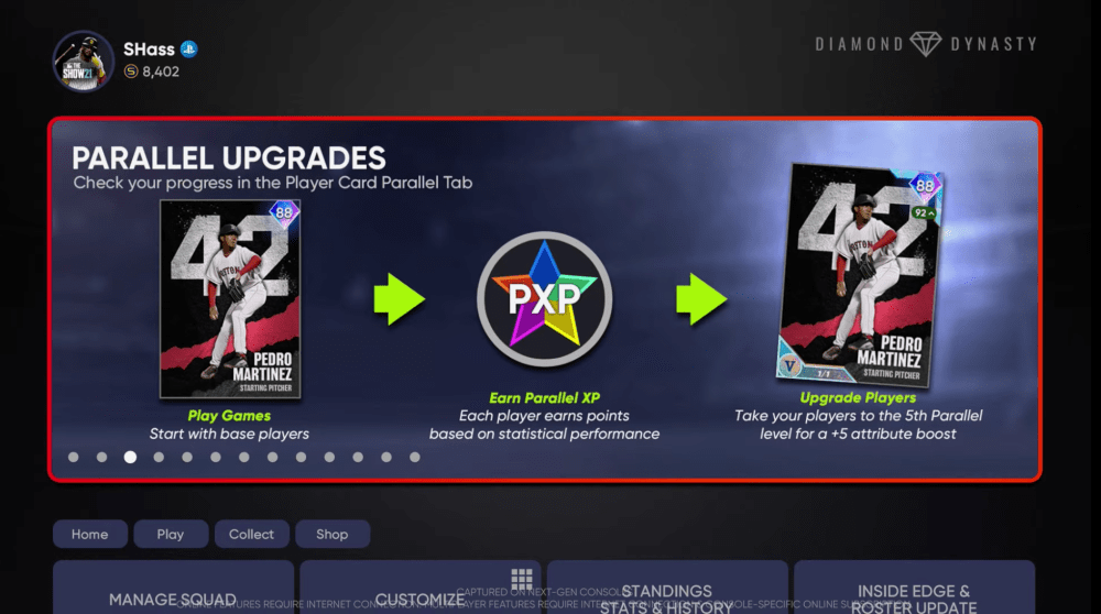 mlb the show 21 parallel cards