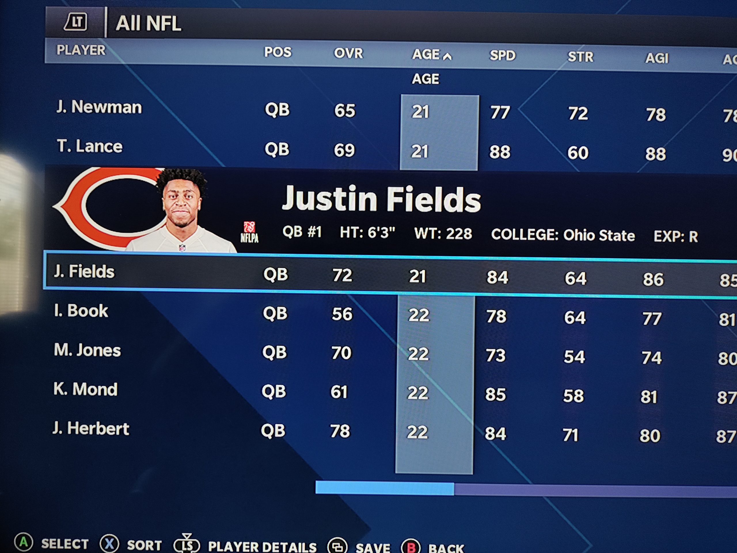 Madden 21 NFL Draft roster