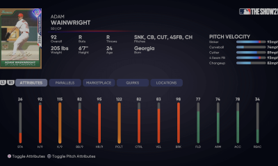 Headliners Set 6 Postseason Adam Wainwright MLB The Show 21