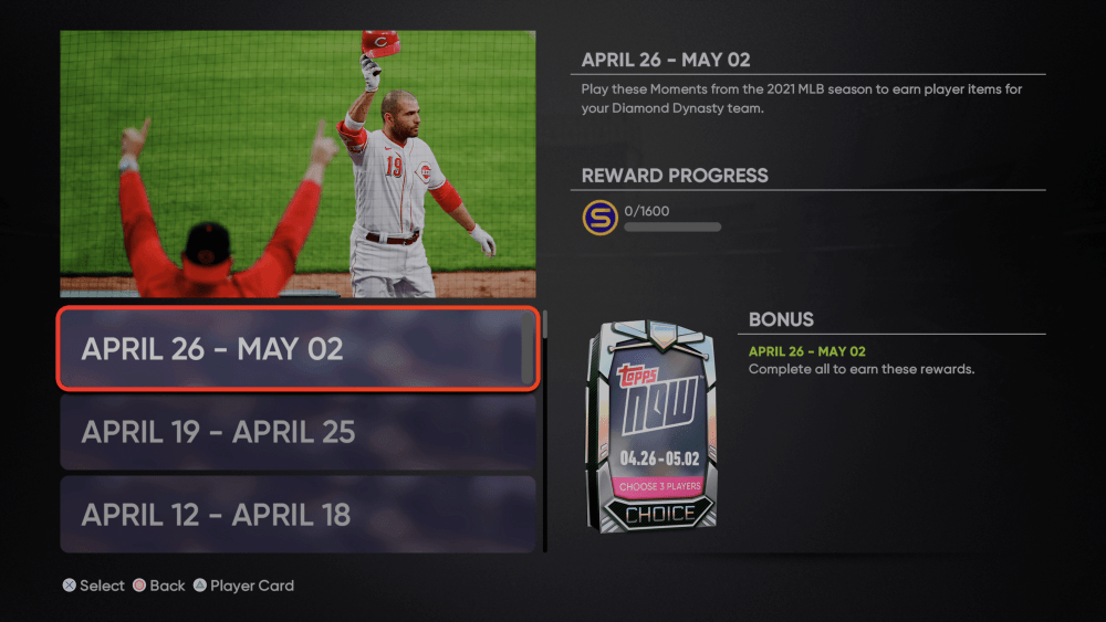 MLB The Show 21 Topps Now May moments