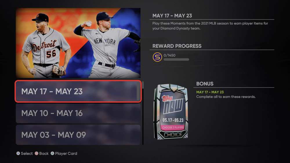 Topps Now May Week 4 Moments