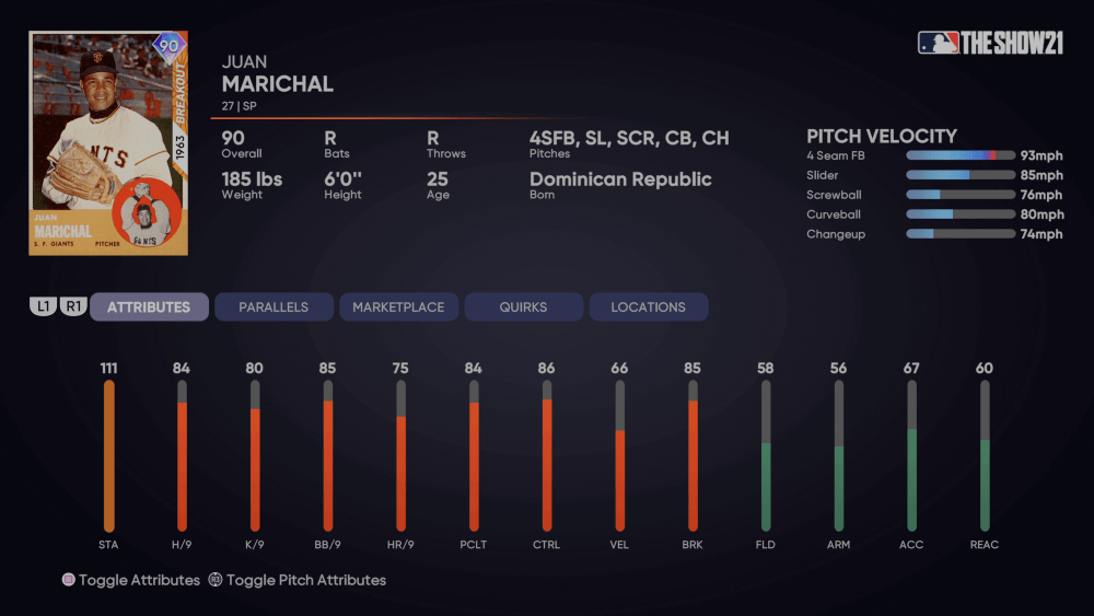 Breakout Juan Marichal 3rd Inning Program