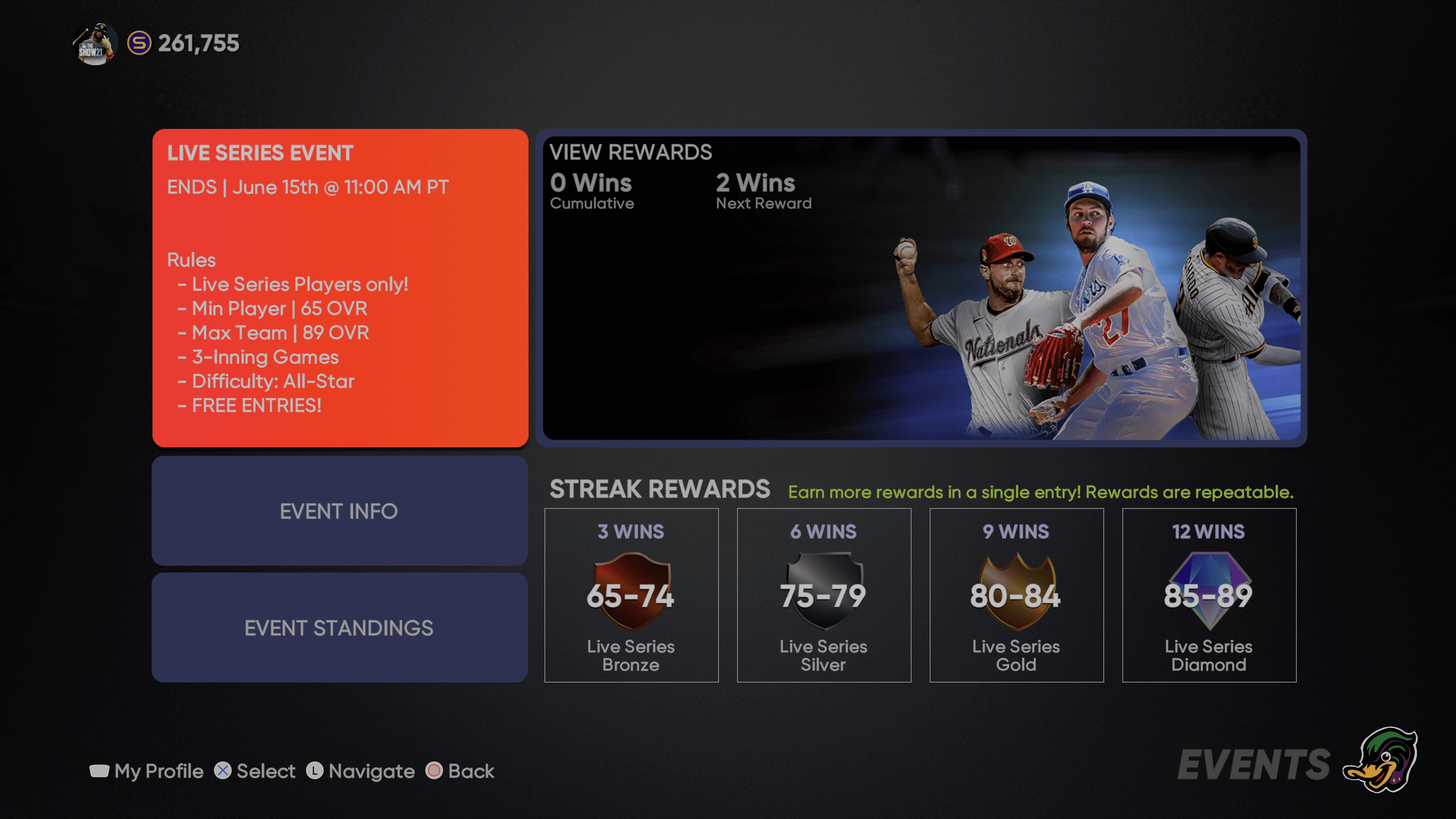 MLB The Show 21 Live Series Event