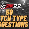 WWE 2K22 match types