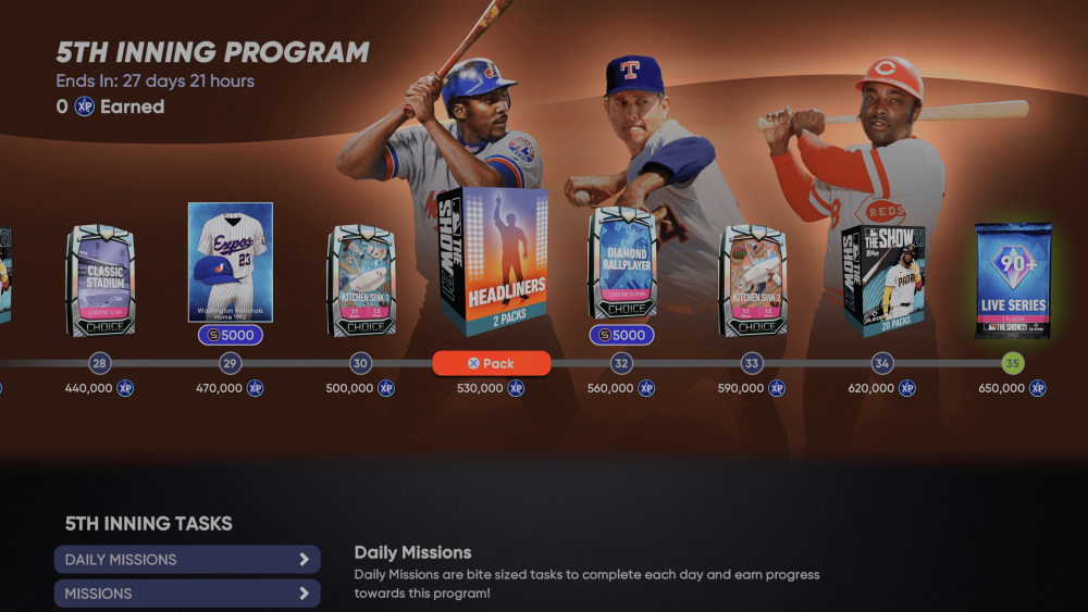 MLB The Show 21 5th Inning Program Guide