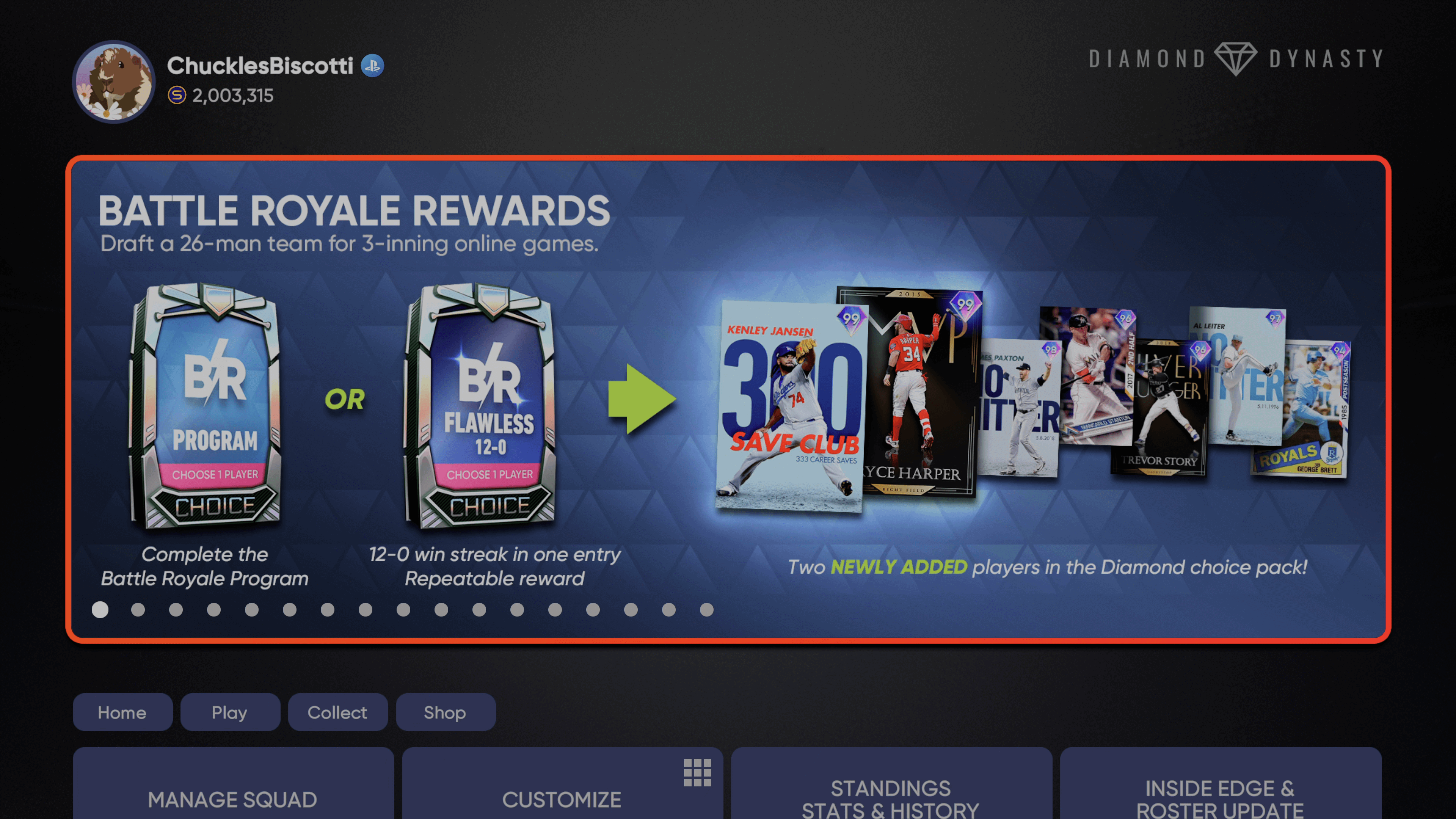 Battle Royale Season 5 MLB The Show 21