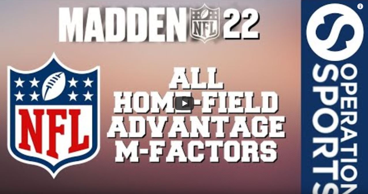 Madden 22 home-field advantage